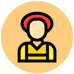 Maid Vector Icon Design Illustration