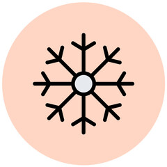 Snow Flake Vector Icon Design Illustration