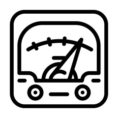 power electricity line icon vector. power electricity sign. isolated contour symbol black illustration