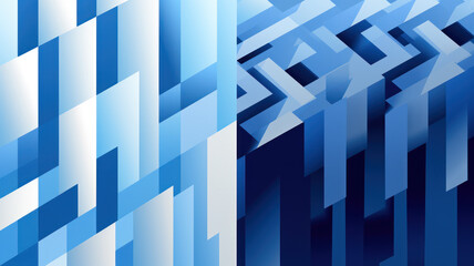 Fototapeta premium Monochromatic Blue Abstract Art