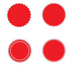 set of shape stickers and labels