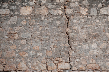 Ancient wall texture background with old bricks