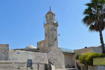 Chapel of The Ascension of Jesus Christ on Mount of Olives in Jerusalem, Israel.