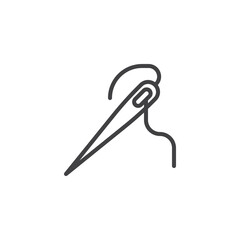 Sewing Needle line icon