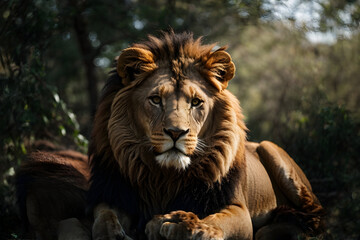 Portrait of a lion