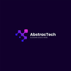 Gradient Abstract Technology Company Logotype