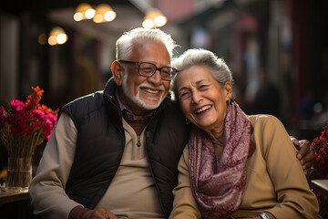 Fototapeta premium portrait of senior couple
