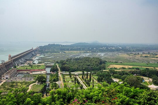 Tungabhadra Dam, Pampa Sagar, water reservoir, Hosapete, Bellary district, Karnataka, India