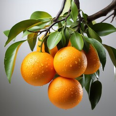 Delicious Mandarin ,Hd, On White Background