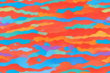 Abstract illustration of the sky made of colored felt