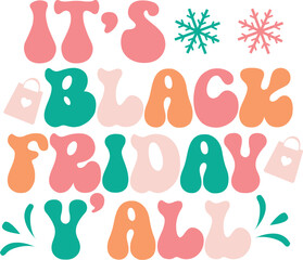 Retro Black Friday SVG Design/Black Friday Quotes cut files