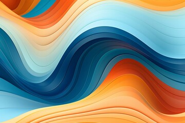 Abstract background with flowing wave patterns. Generative AI