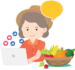 Farmer customers online 