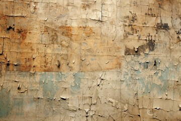 Texture with aged and worn appearance resembling old paper. Generative AI