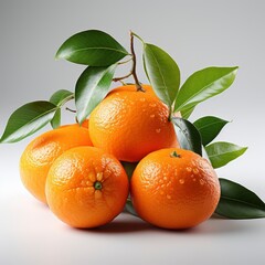 Mandarin ,Hd, On White Background