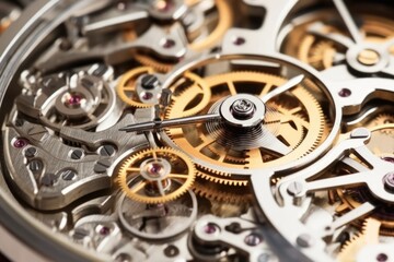 close-up shot of uncased watch movements on a table