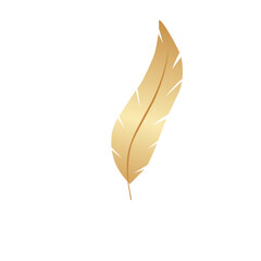 golden bird feathers
