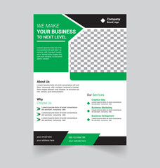 Obraz premium Creative business flyer template design 