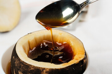 natural antibiotic black radish juice with honey helps fight cough