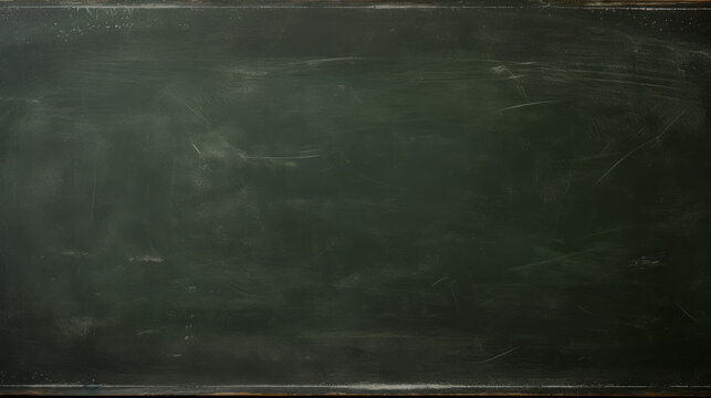 Dark green chalkboard with white marks