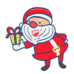 Santa and gift