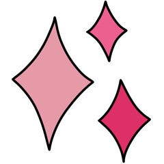 Obraz premium the sparkles element in shade of pink