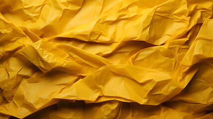 Yellow crumbled paper background and textured design