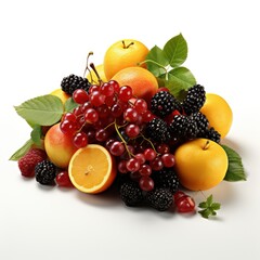 Naklejka na ściany i meble View Ripe Sweet Fruit ,Hd, On White Background