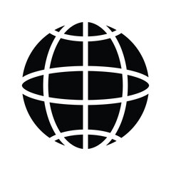 Globe icon design, illustration design