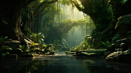 Fototapeta premium tropical rain forest