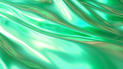 Green Holographic texture foil effect