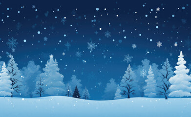 Fototapeta na wymiar Christmas background,Winter background,Fairy lights Christmas tree,Winter and christmas landscape with snow and trees.