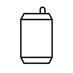 Simple can icon. Can drink. Vector.