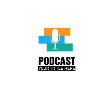 Vintage podcast,podcast logo,podcast cover,business logo,logo design, mic,microphone,music,studio,radio.