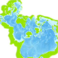 green world ocean map