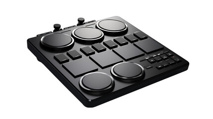 Electronic Drum Pad Isolated on Transparent or White Background, PNG