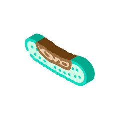 cucumber rotten food isometric icon vector. cucumber rotten food sign. isolated symbol illustration