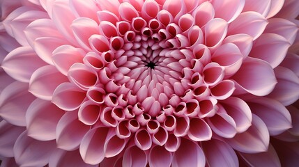 The mesmerizing spiral of petals within a blooming chrysanthemum.