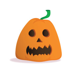 Vector illustration of pumpkin for Halloween
