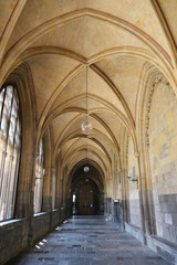 Hallway inside of the Basilica of Saint Servatius in Maastricht, Limburg, Netherlands
