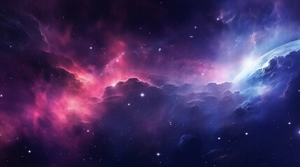 Deep space galaxy nebula abstract background