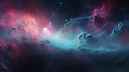 Obraz na płótnie Canvas Deep space galaxy nebula abstract background