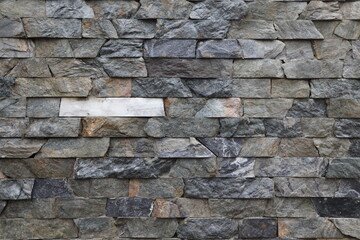 Closeup gray  stone wall background