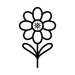 flower icon logo design vector template illustration