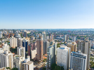 Fototapeta na wymiar Imagem aérea do bairro Cambuí em Campinas, São Paulo. Brasil. 