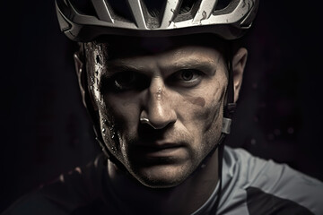 Motiviational photo of Man cycleing