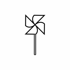 pinwheel paper windmill icon