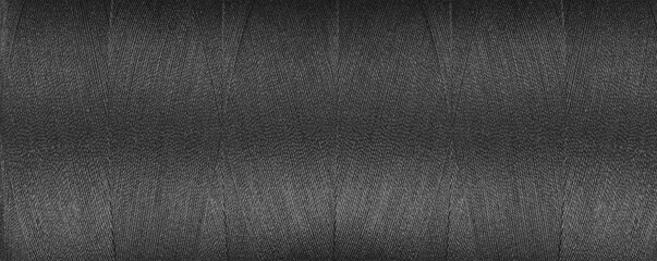 texture of thread for a sewing machine gray colors on a white background