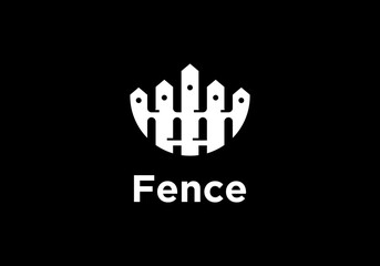 Illustration graphic vector of fence home solution logo design template
