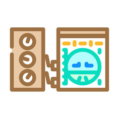 avionics testing aircraft color icon vector. avionics testing aircraft sign. isolated symbol illustration